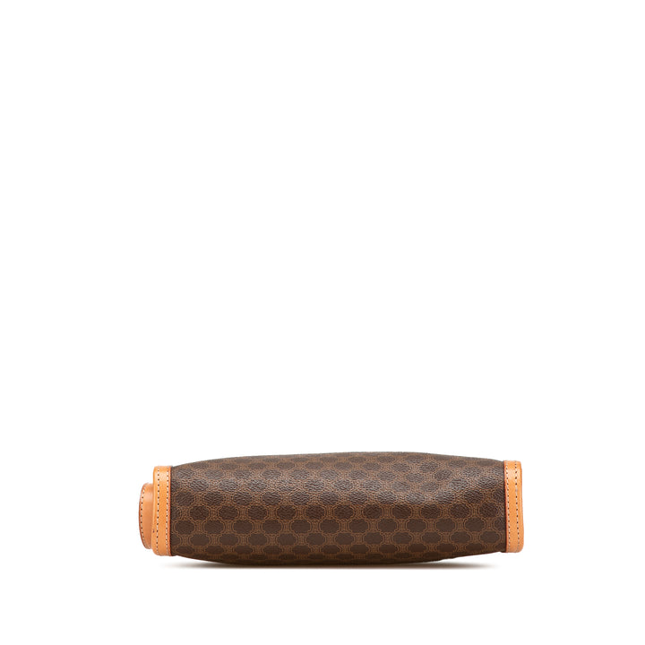 Macadam Coated Canvas Clutch Brown - Gaby Paris