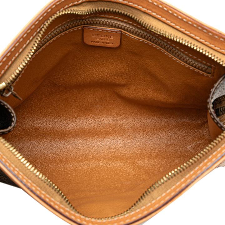 Macadam Coated Canvas Clutch Brown - Gaby Paris