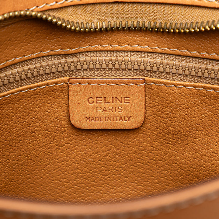 Macadam Coated Canvas Clutch Brown - Gaby Paris