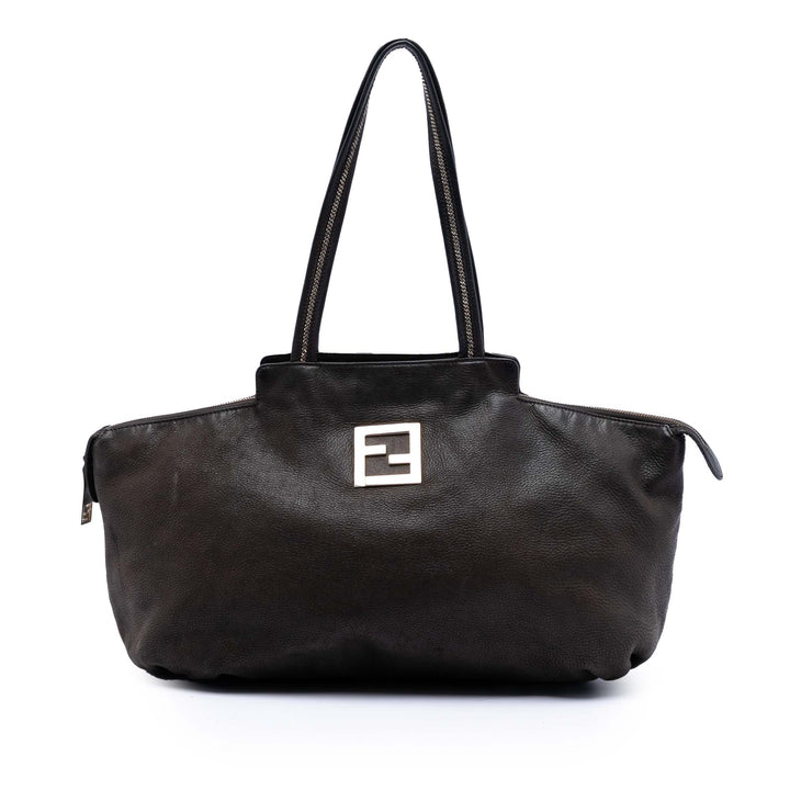 Fendi Medium FF Nubuck Chains Cabas
