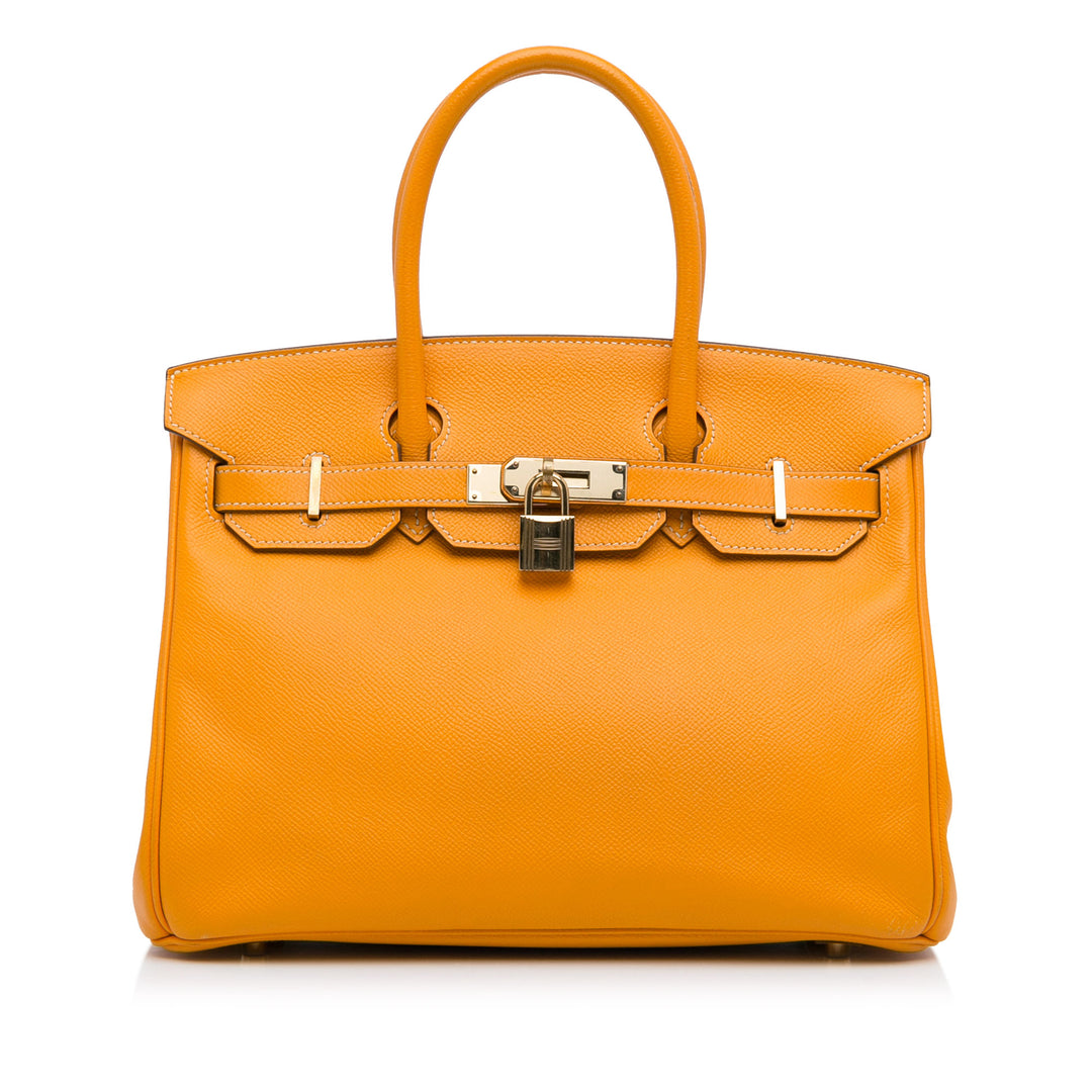 Epsom Birkin Retourne 30 Orange - Gaby Paris