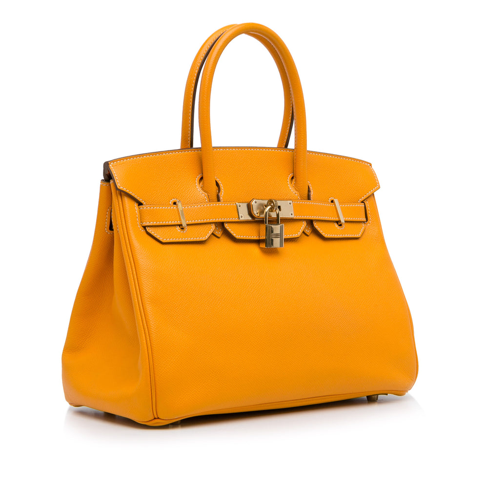 Epsom Birkin Retourne 30 Orange - Gaby Paris