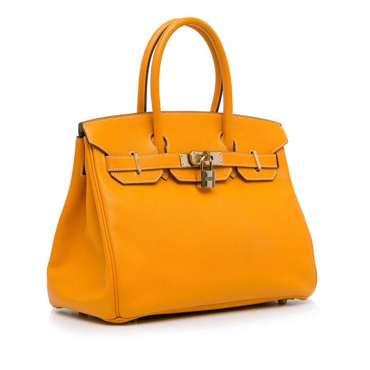 Epsom Birkin Retourne 30 Orange - Gaby Paris