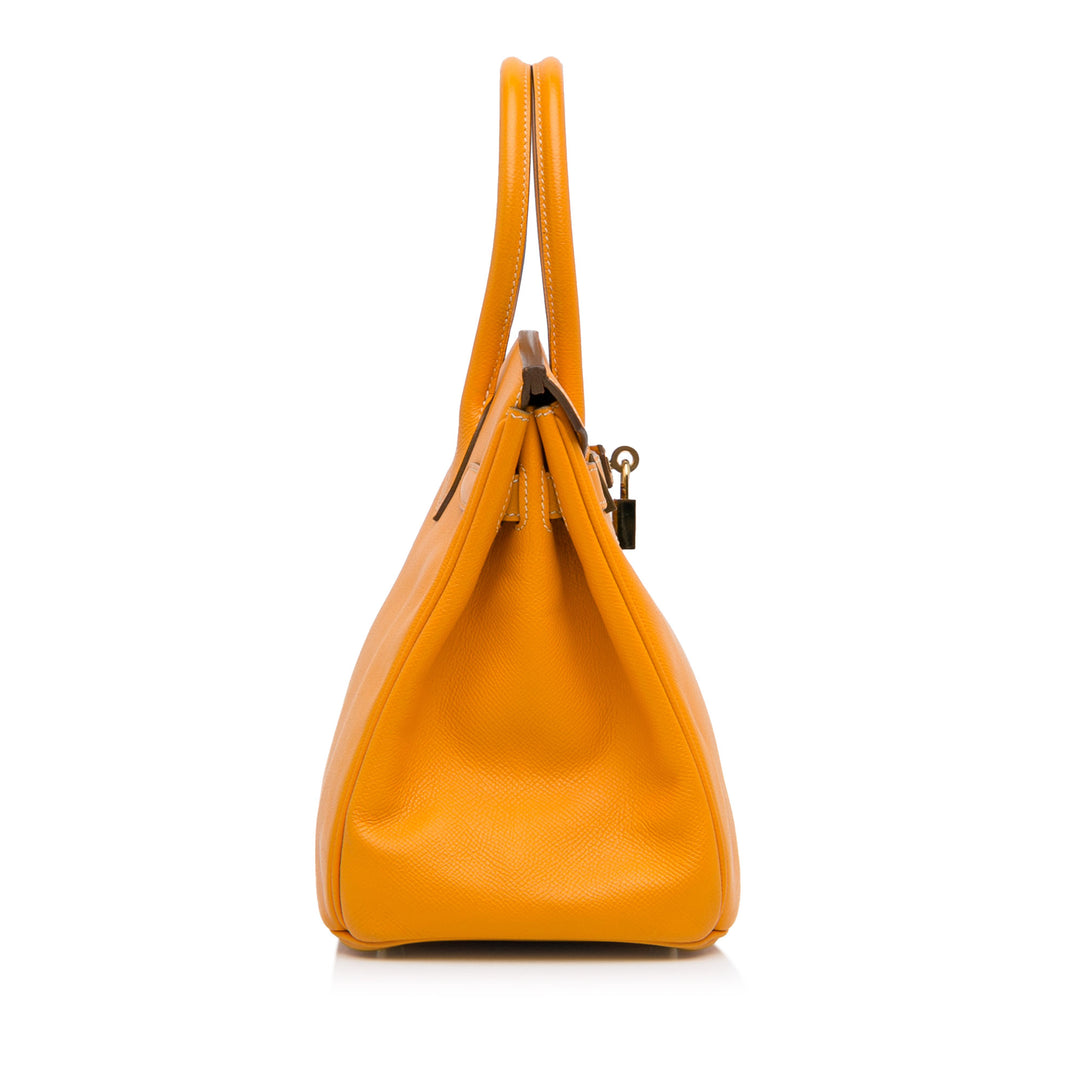 Epsom Birkin Retourne 30 Orange - Gaby Paris