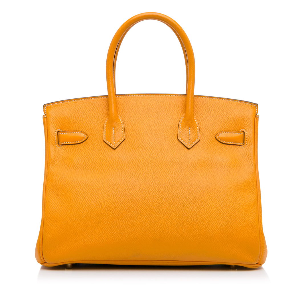 Epsom Birkin Retourne 30 Orange - Gaby Paris