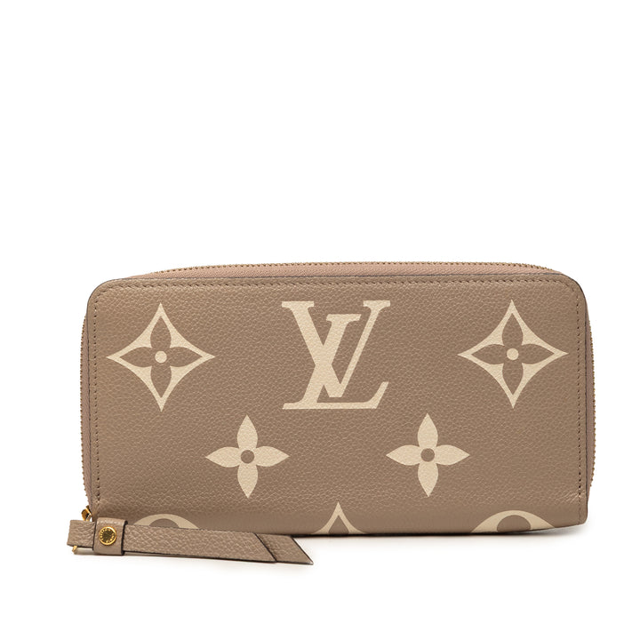Louis Vuitton Bicolor Monogram Empreinte Giant Zippy Portefeuille
