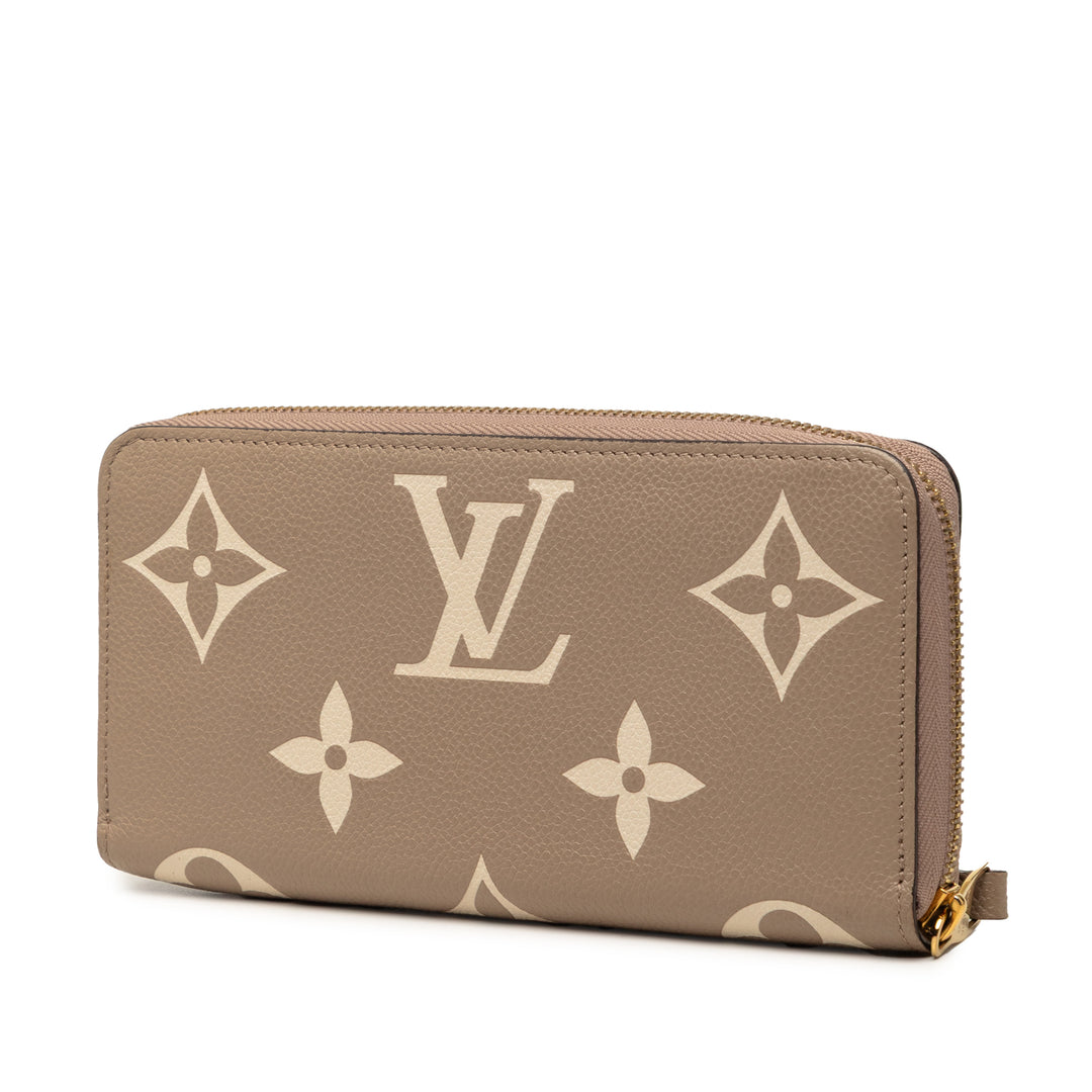 Louis Vuitton Bicolor Monogram Empreinte Giant Zippy Portefeuille