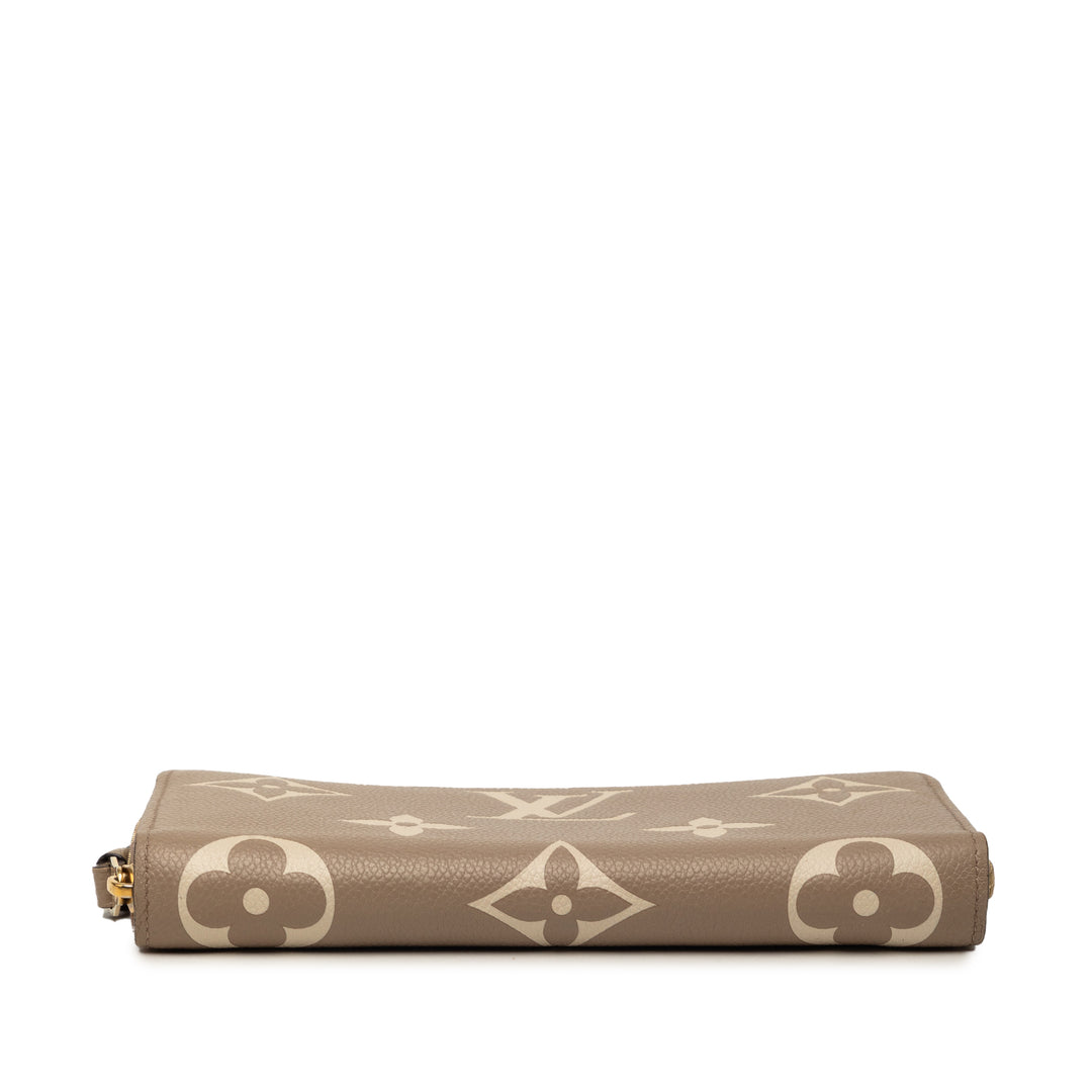 Louis Vuitton Bicolor Monogram Empreinte Giant Zippy Portefeuille