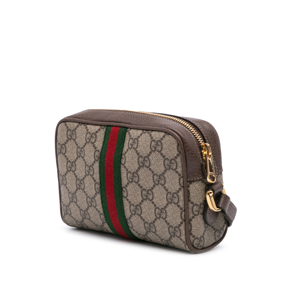 Mini GG Supreme Ophidia Crossbody Brown - Gaby Paris