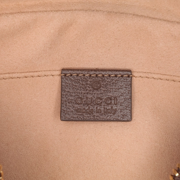 Mini GG Supreme Ophidia Crossbody Brown - Gaby Paris