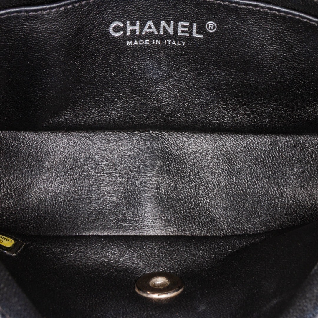 Chanel Mini Rectangular Classic Cuir verni Simple rabat Noir – GABY PARIS Authentique