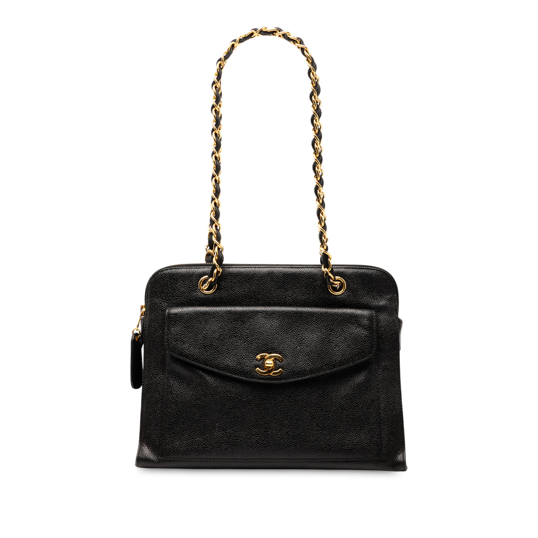 Chanel CC Caviar Front Pocket Sac bandoulière Noir – GABY PARIS Authentique