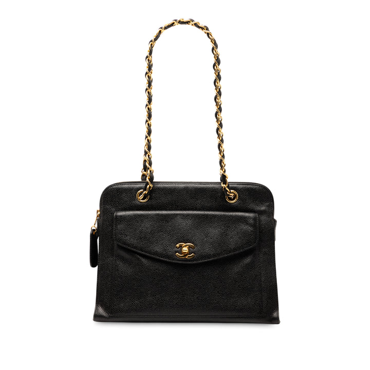 Chanel CC Caviar Front Pocket Sac bandoulière Noir – GABY PARIS Authentique