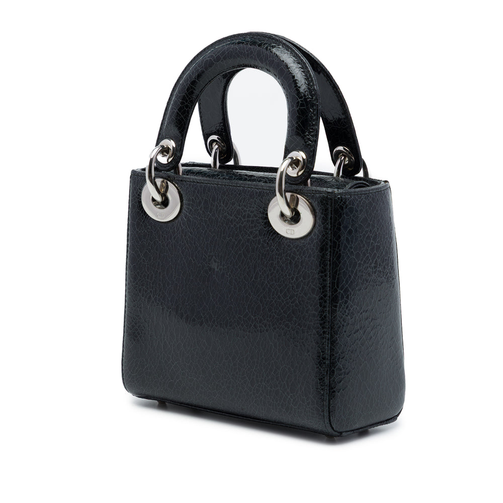 Dior Sac à main Deerskin Ceramic Effect Jeweled Swan Lady Dior Mini Noir – vue 2 – GABY PARIS