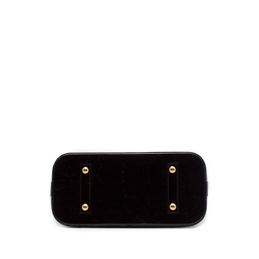 Alma PM Cuir verni Monogram Violet