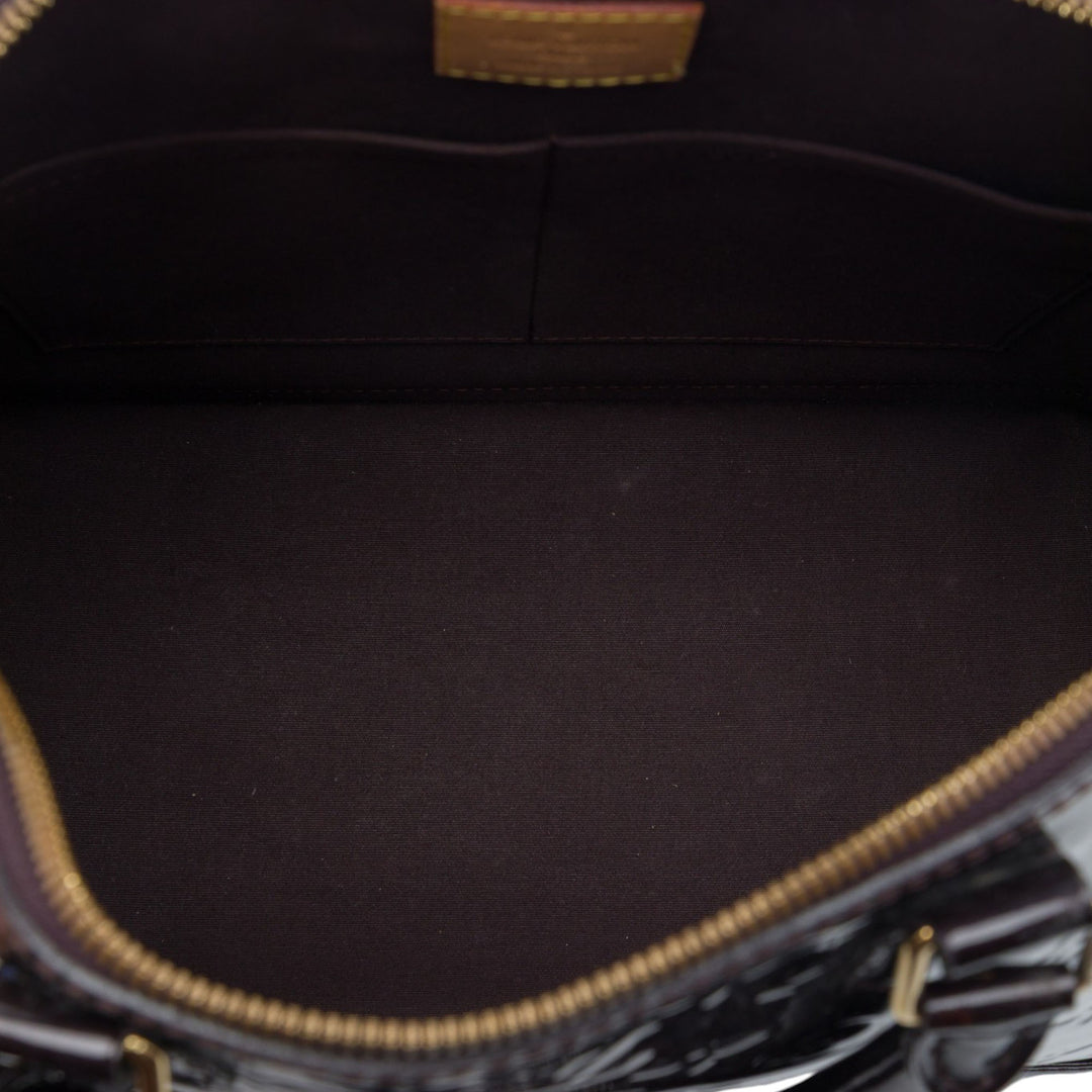 Alma PM Cuir verni Monogram Violet