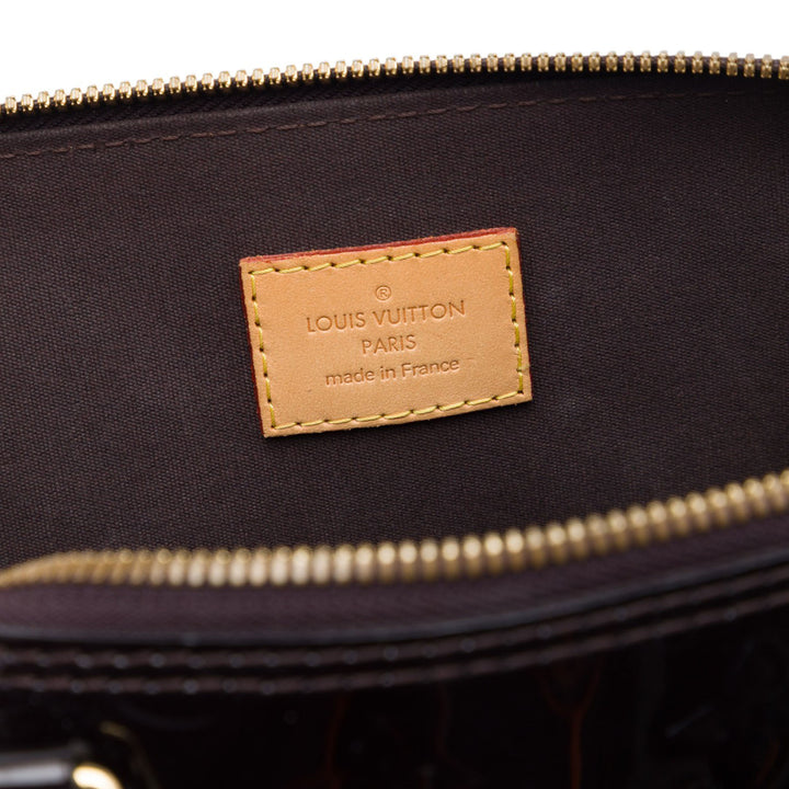 Alma PM Cuir verni Monogram Violet