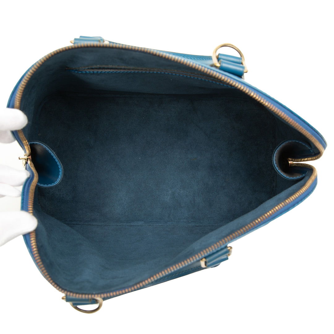 Louis Vuitton Alma PM Épi Bleu