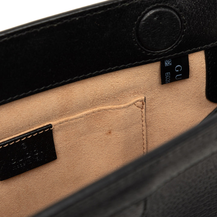Web Ophidia Chaîne Sac Petit Cuir de veau Noir