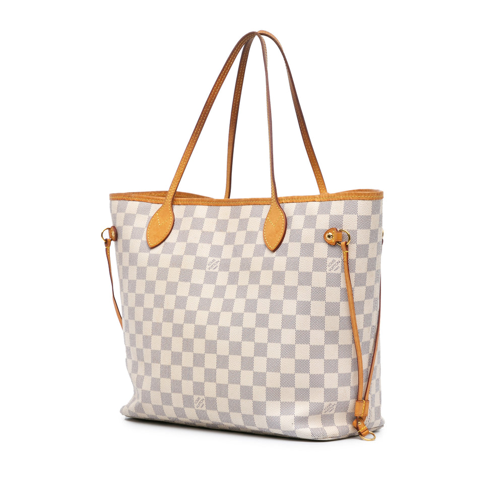 Damier Azur Neverfull MM White - Gaby Paris