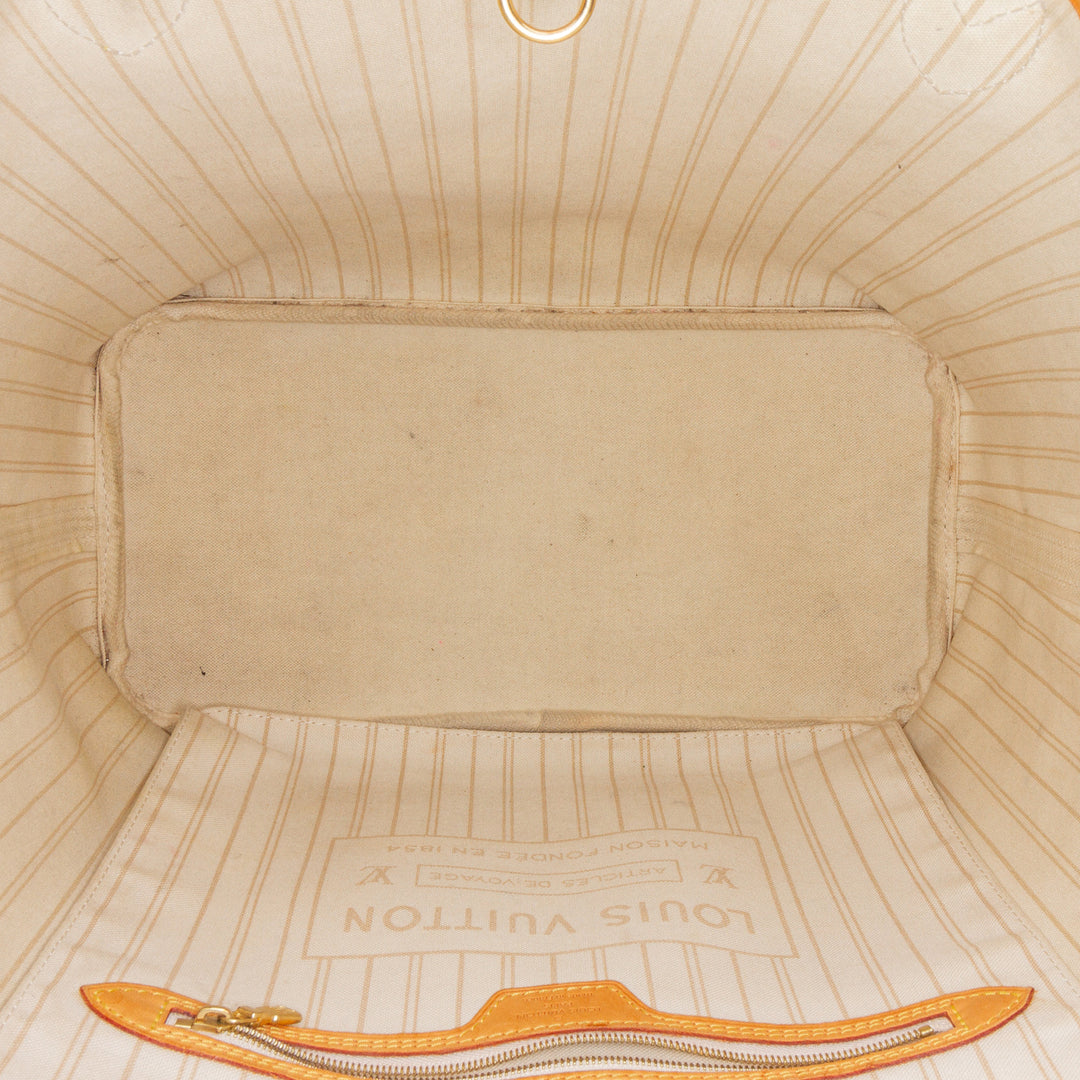 Damier Azur Neverfull MM White - Gaby Paris