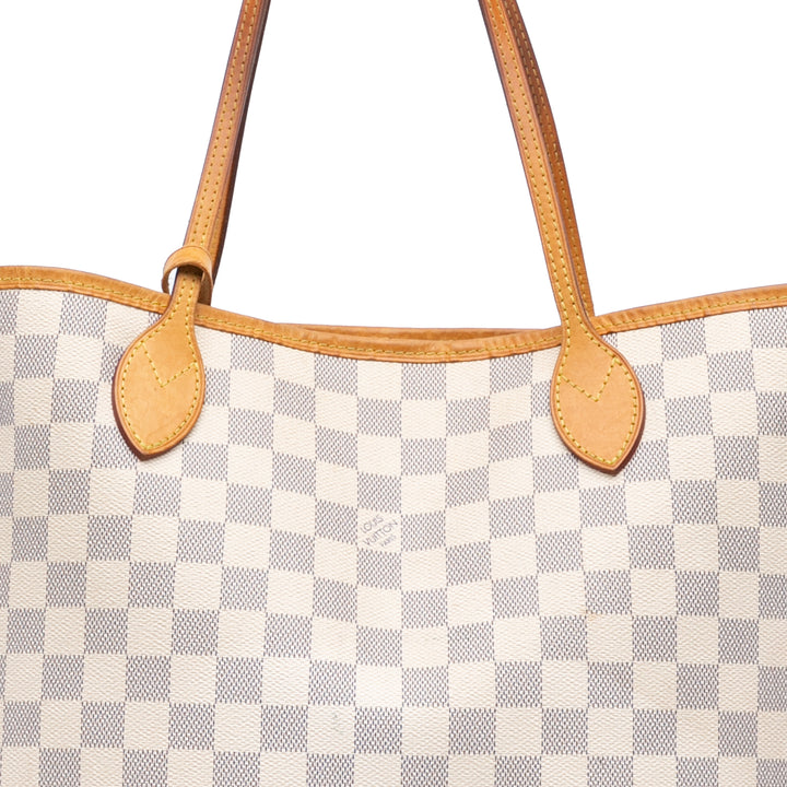 Damier Azur Neverfull MM White - Gaby Paris