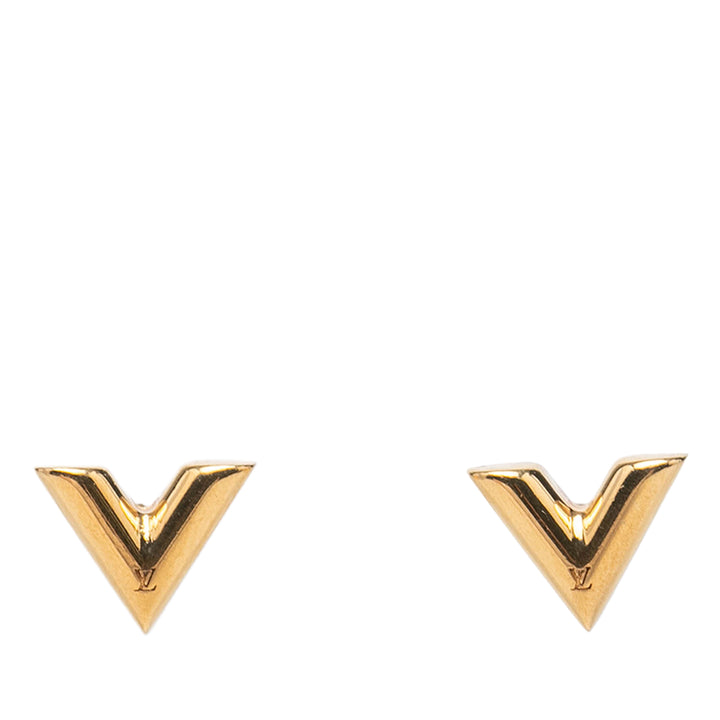 plaqué Essential V Stud Boucles d'oreilles Doré