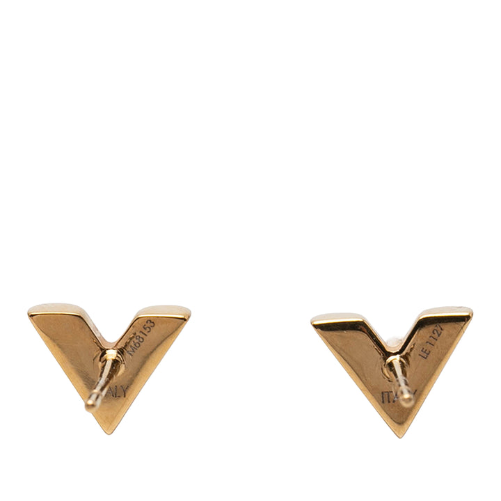 plaqué Essential V Stud Boucles d'oreilles Doré