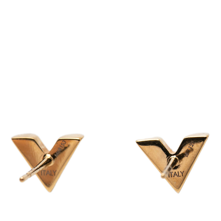 plaqué Essential V Stud Boucles d'oreilles Doré