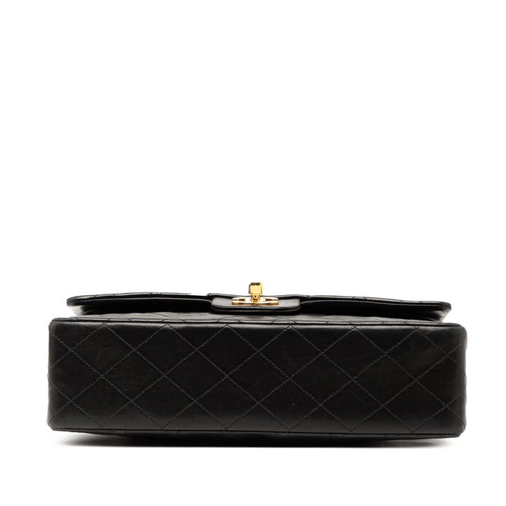 Chanel Medium Classic Cuir d’agneau Double rabat Noir – GABY PARIS Authentique