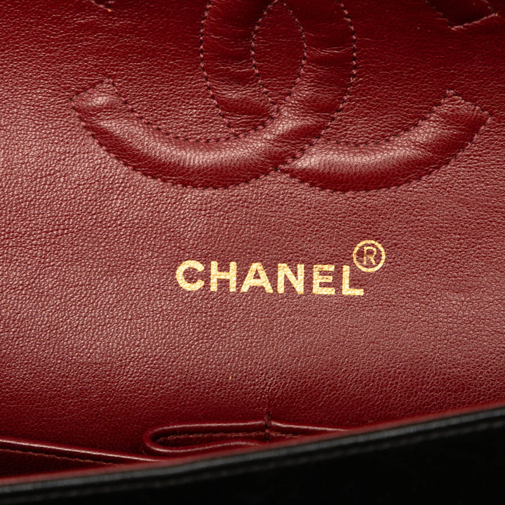 Chanel Medium Classic Cuir d’agneau Double rabat Noir – GABY PARIS Authentique