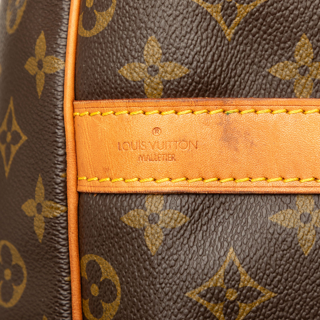 Louis Vuitton Keepall Bandouliere 60 Monogram Marron – vue 5 – GABY PARIS