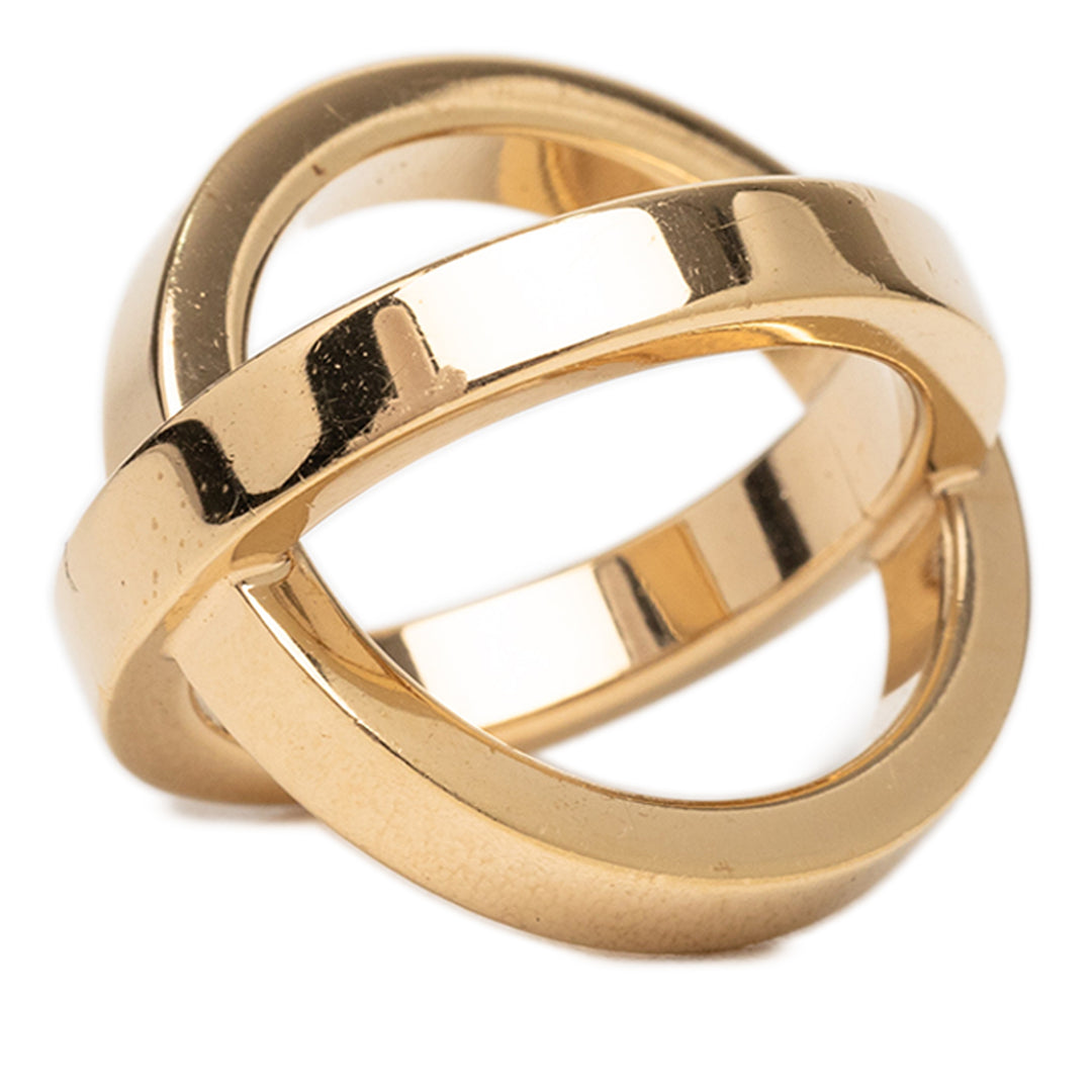 Hermès plaqué Cosmos Bague de foulard