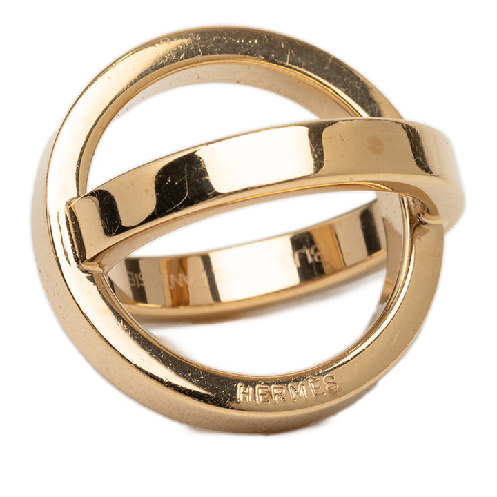 Hermès plaqué Cosmos Bague de foulard