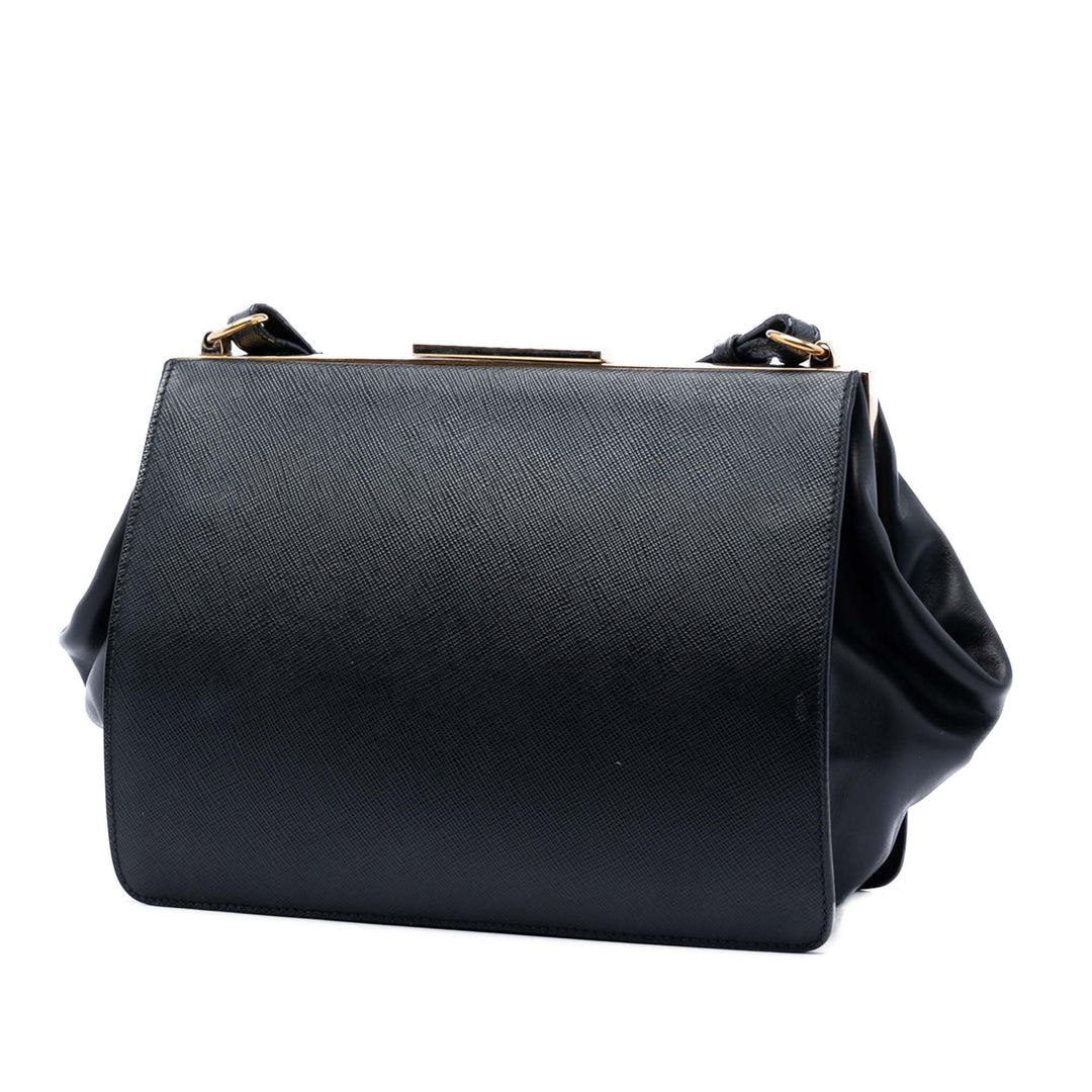 Prada Saffiano et City Veau Light Frame Sac porté croisé