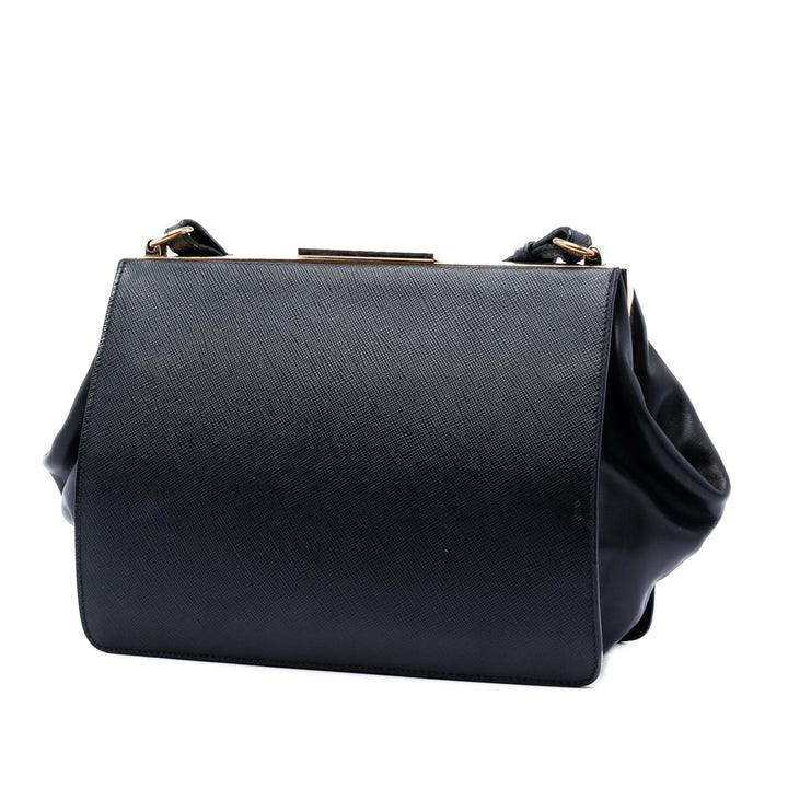 Prada Saffiano et City Veau Light Frame Sac porté croisé