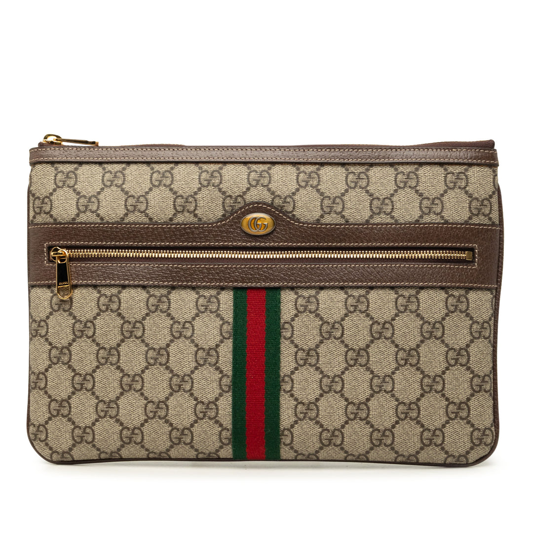 Web Ophidia Pochette GG Supreme Beige