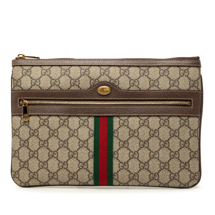 Web Ophidia Pochette GG Supreme Beige