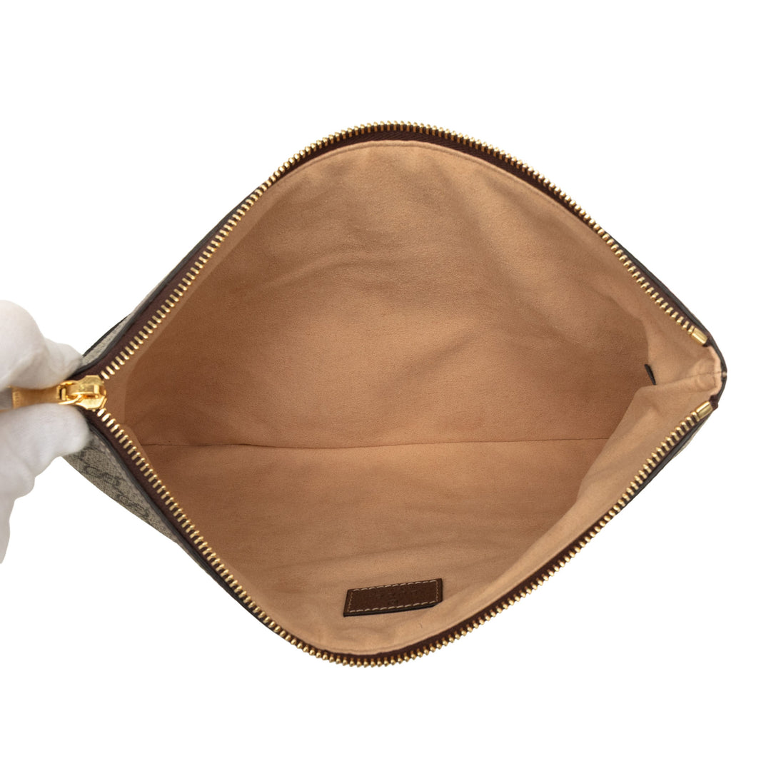 Web Ophidia Pochette GG Supreme Beige