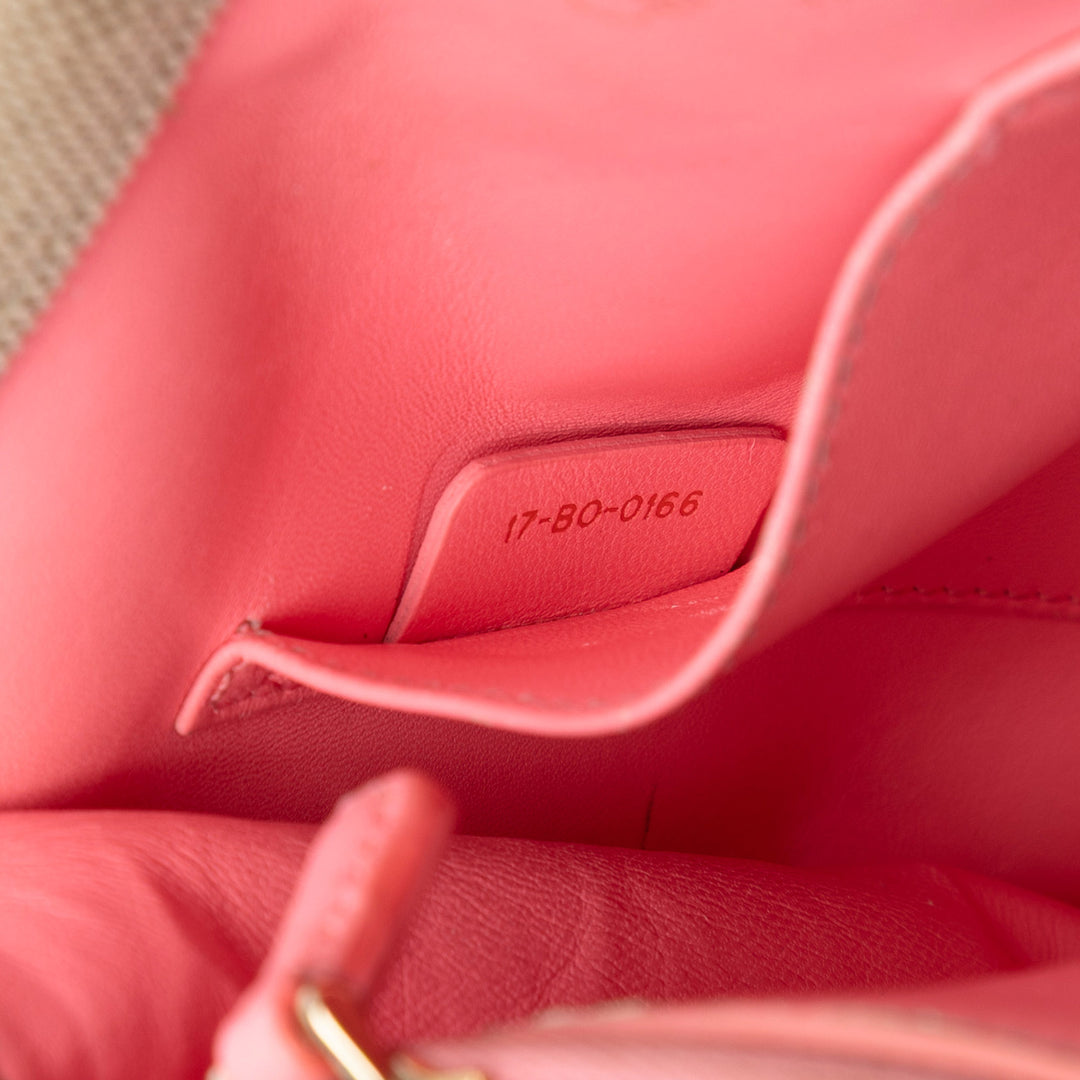 Dior Large Oblique Toile et Velours Diorama à rabat