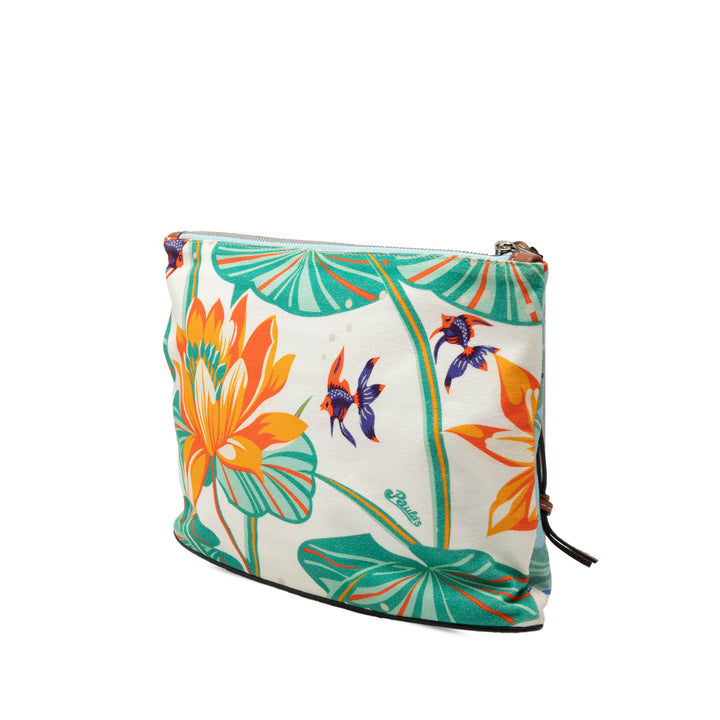 LOEWE Paulas Ibiza Toile Waterlily Print Pochette