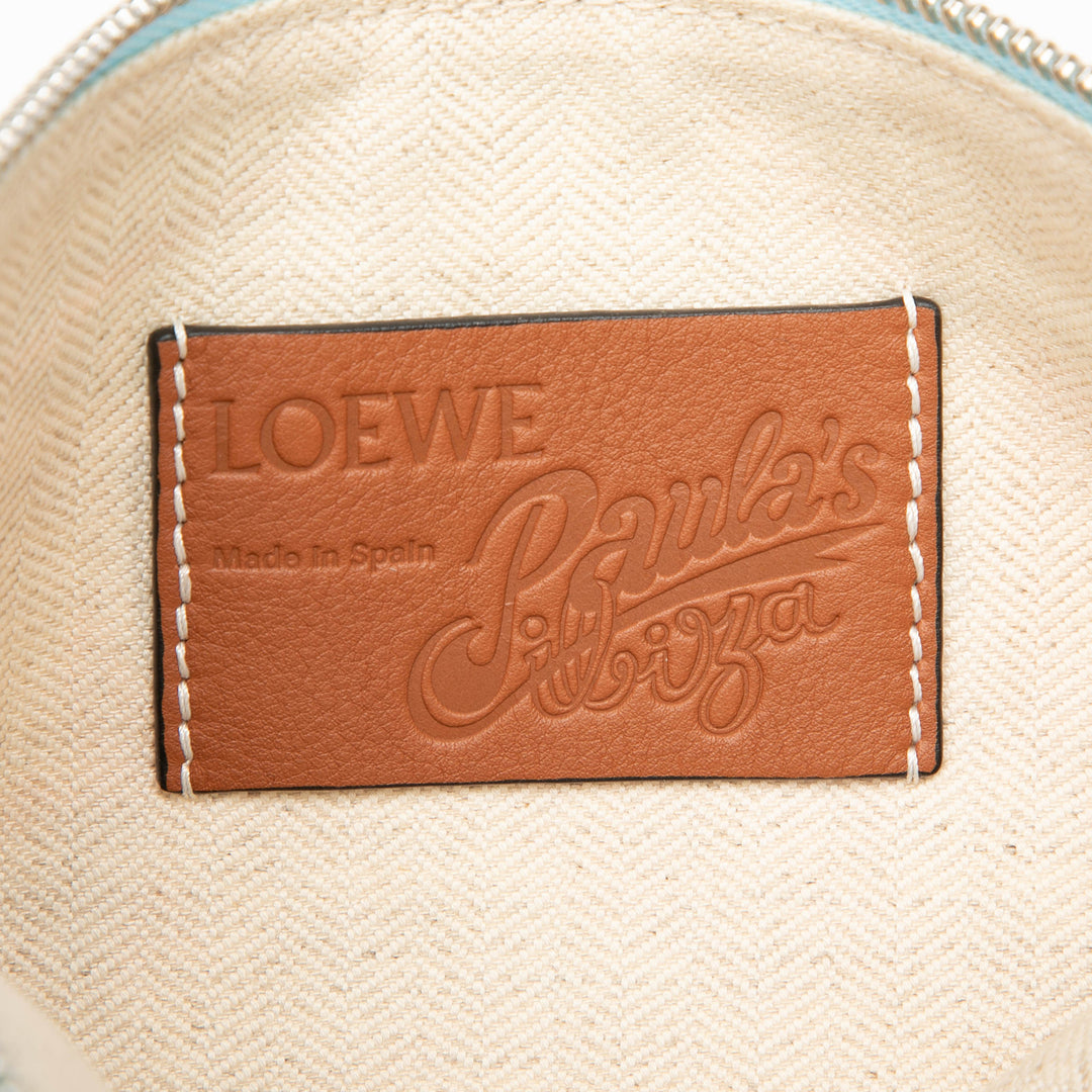 LOEWE Paulas Ibiza Toile Waterlily Print Pochette