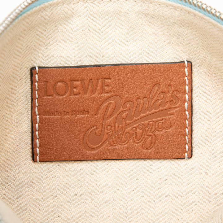 LOEWE Paulas Ibiza Toile Waterlily Print Pochette