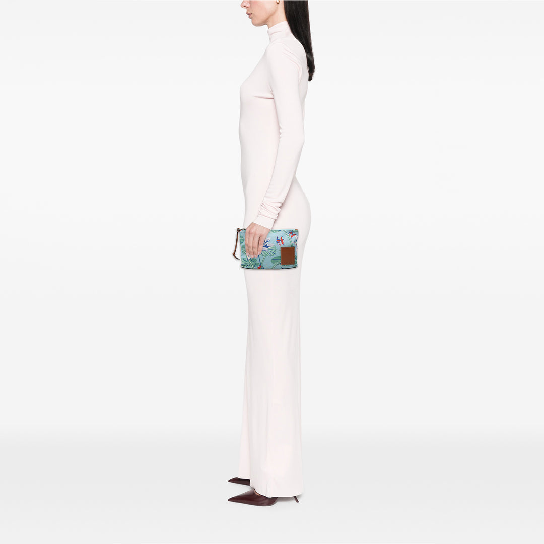 LOEWE Paulas Ibiza Toile Waterlily Print Pochette