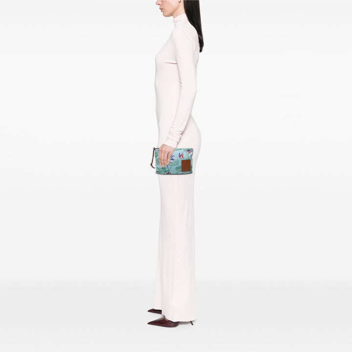 LOEWE Paulas Ibiza Toile Waterlily Print Pochette