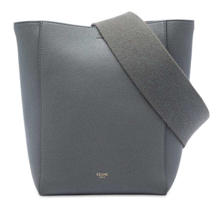 Celine Small Soft Cuir de veau grainé Seau Sangle Bucket Sac