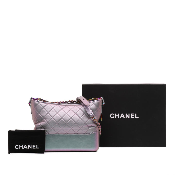 Chanel Medium Iridescent Cuir de veau Gabrielle Sac porté croisé