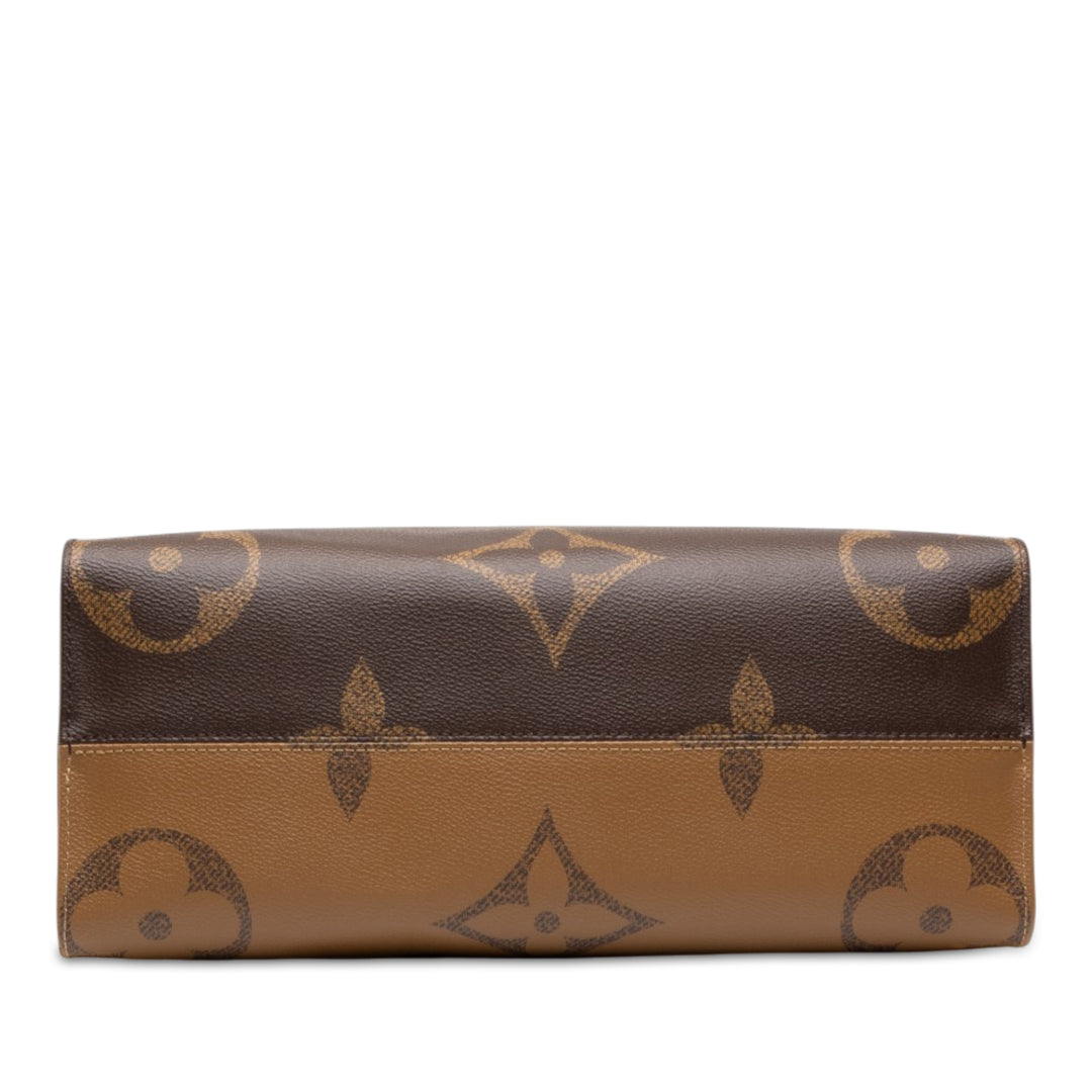 Louis Vuitton Giant OnTheGo MM Monogram Reverse Marron – vue 3 – GABY PARIS