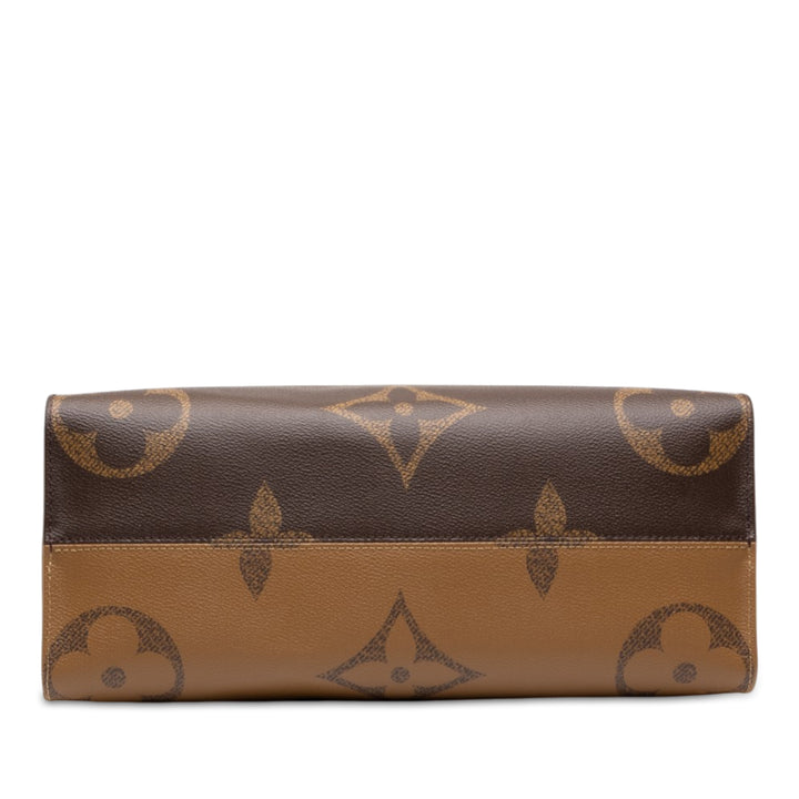 Louis Vuitton Giant OnTheGo MM Monogram Reverse Marron – vue 3 – GABY PARIS