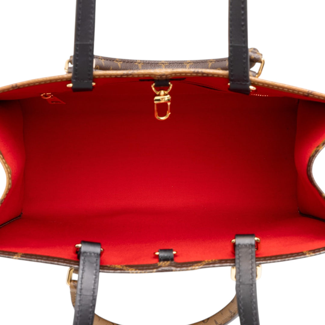 Louis Vuitton Giant OnTheGo MM Monogram Reverse Marron – vue 4 – GABY PARIS